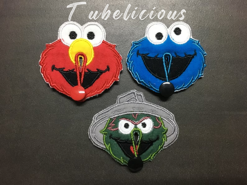 Elmo, Cookie Monster and Oscar G Tube Pad image 0